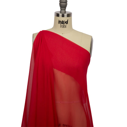 Gasa de seda 44" - Roja - Colección Premium