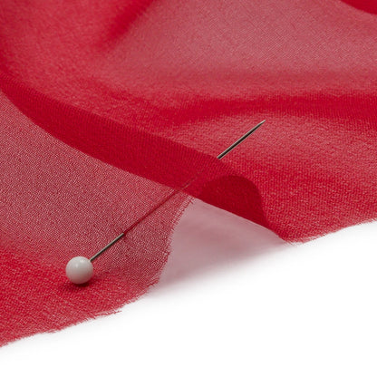 Gasa de seda 44" - Rojo Tango - Colección Premium