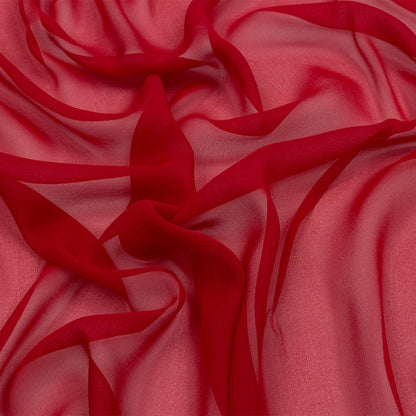 Silk Chiffon 44" - Tango Red - Premium Collection