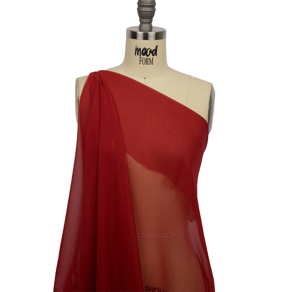 Silk Chiffon 44" - Brick - Premium Collection