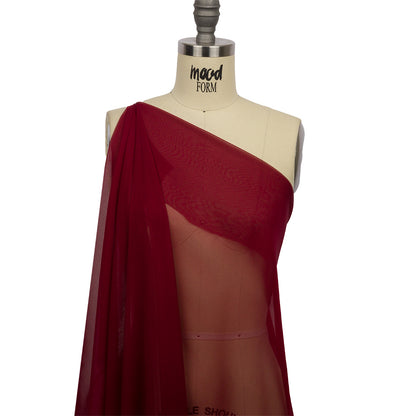 Silk Chiffon 44" - Wine - Premium Collection