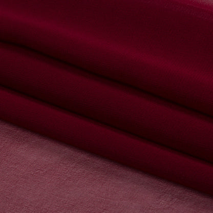 Silk Chiffon 44" - Maroon - Premium Collection