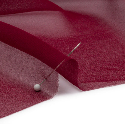 Silk Chiffon 44" - Maroon - Premium Collection