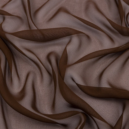 Silk Chiffon 44" - Chocolate - Premium Collection