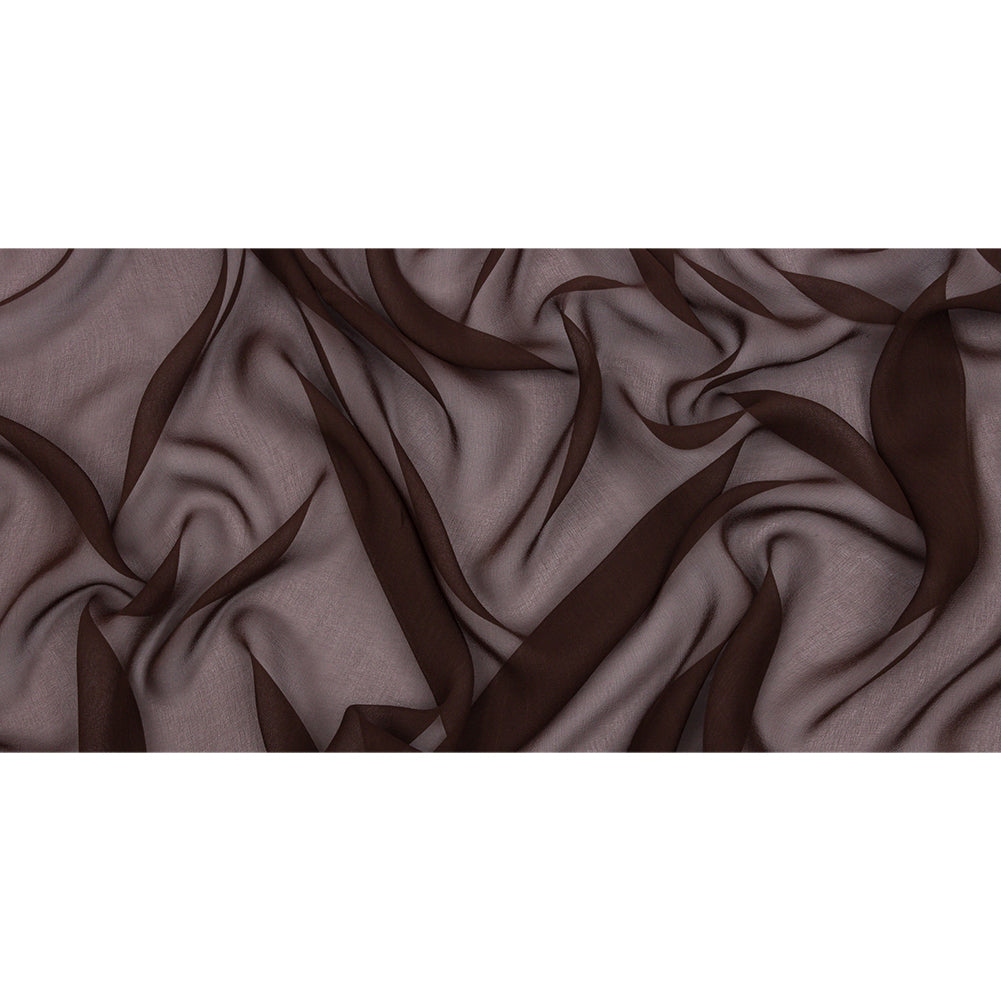 Silk Chiffon 44" - Dark Brown - Premium Collection