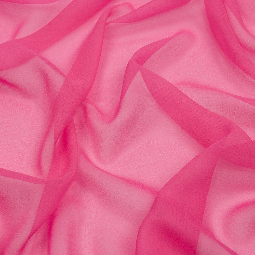 Silk Chiffon 54" - Carmine Rose - Premium Collection