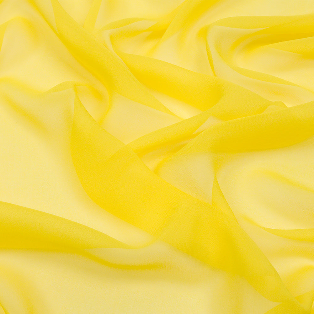 Silk Chiffon 54" - Buttercup Yellow - Premium Collection
