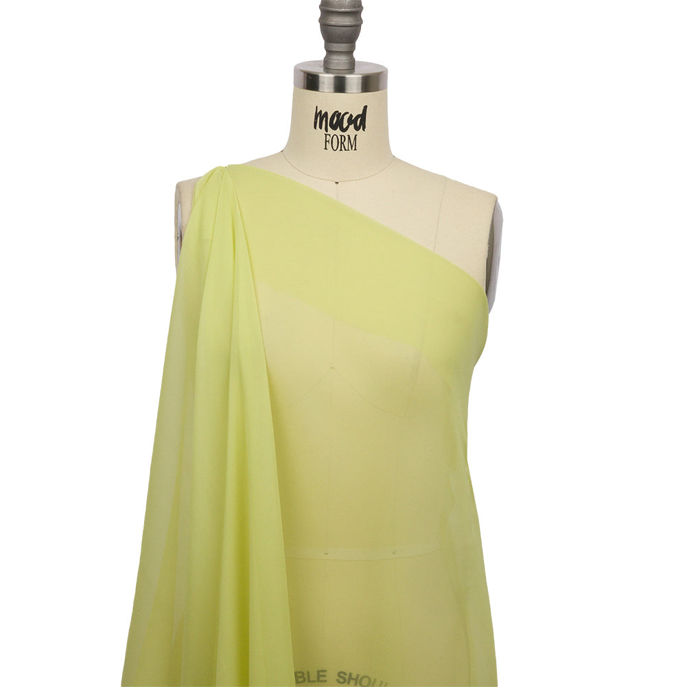Silk Chiffon 54" - Sunny Lime - Premium Collection