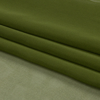 Silk Chiffon 54" - Pesto Green - Premium Collection