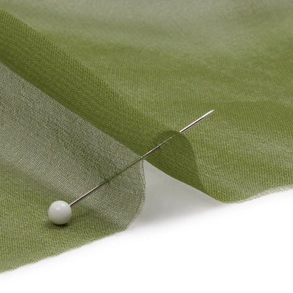 Silk Chiffon 54" - Pesto Green - Premium Collection