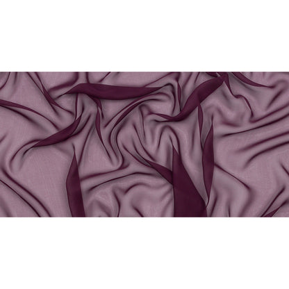 Silk Chiffon 54" - Eggplant - Premium Collection