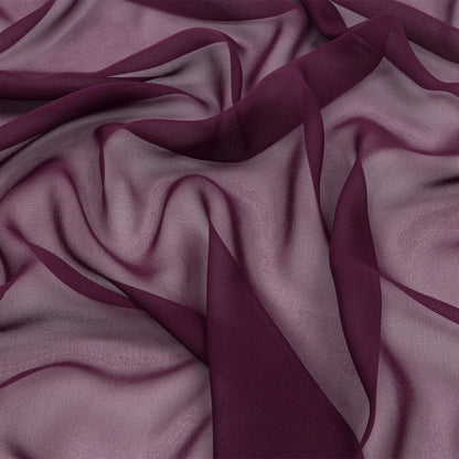Silk Chiffon 54" - Eggplant - Premium Collection