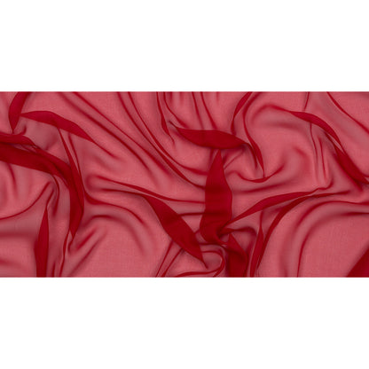 Gasa de seda de 54" - Rojo Tango - Colección Premium