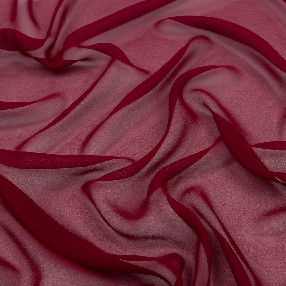 Silk Chiffon 54" - Wine - Premium Collection