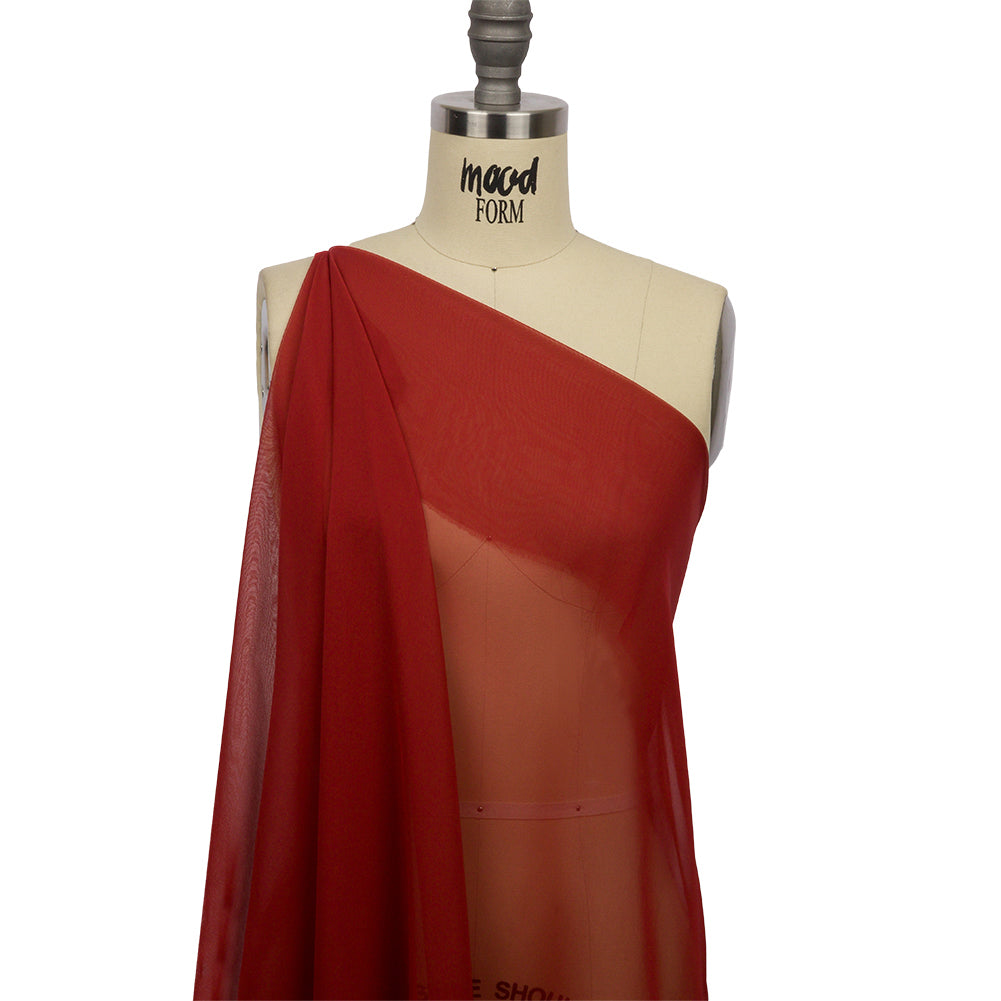 Silk Chiffon 54" - Rust - Premium Collection - Drape
