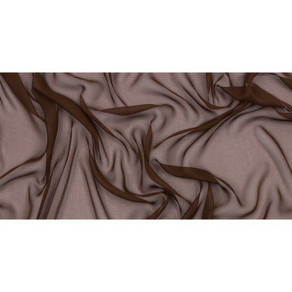 Silk Chiffon 54" - Chocolate - Premium Collection