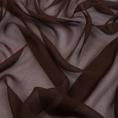 Silk Chiffon 54" - Dark Brown - Premium Collection