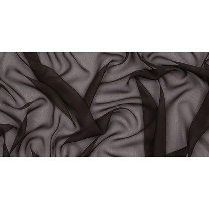 Silk Chiffon 54" - Deep Charcoal - Premium Collection