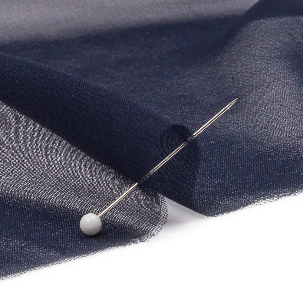 Silk Chiffon 54" - Navy - Premium Collection