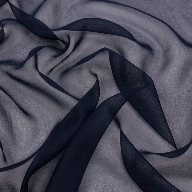 Silk Chiffon 54" - Navy - Premium Collection