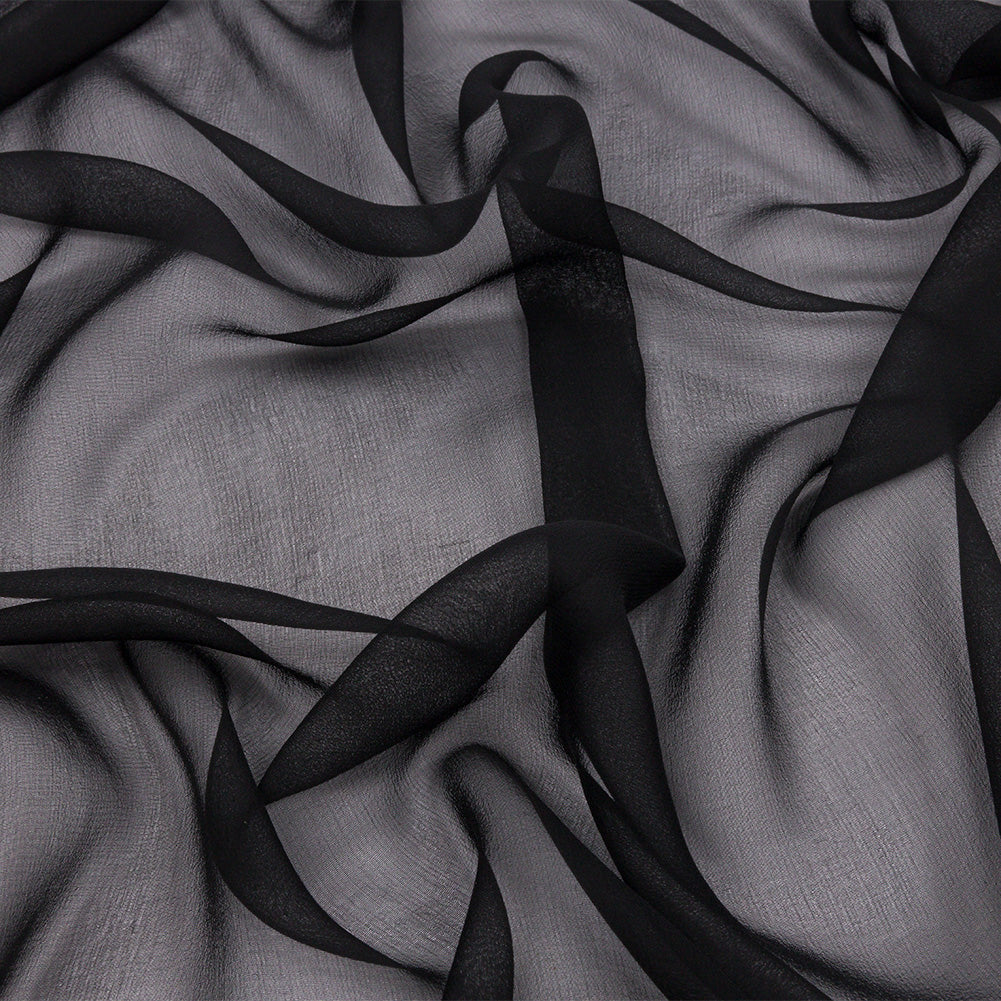 Silk Chiffon 54" - Black - Premium Collection