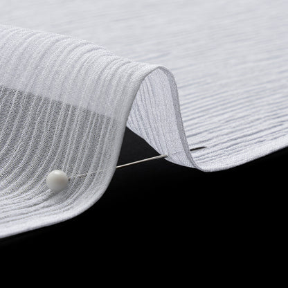 Crinkled Silk Chiffon - Bright White - Premium Collection