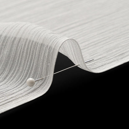 Crinkled Silk Chiffon - Whisper White - Premium Collection