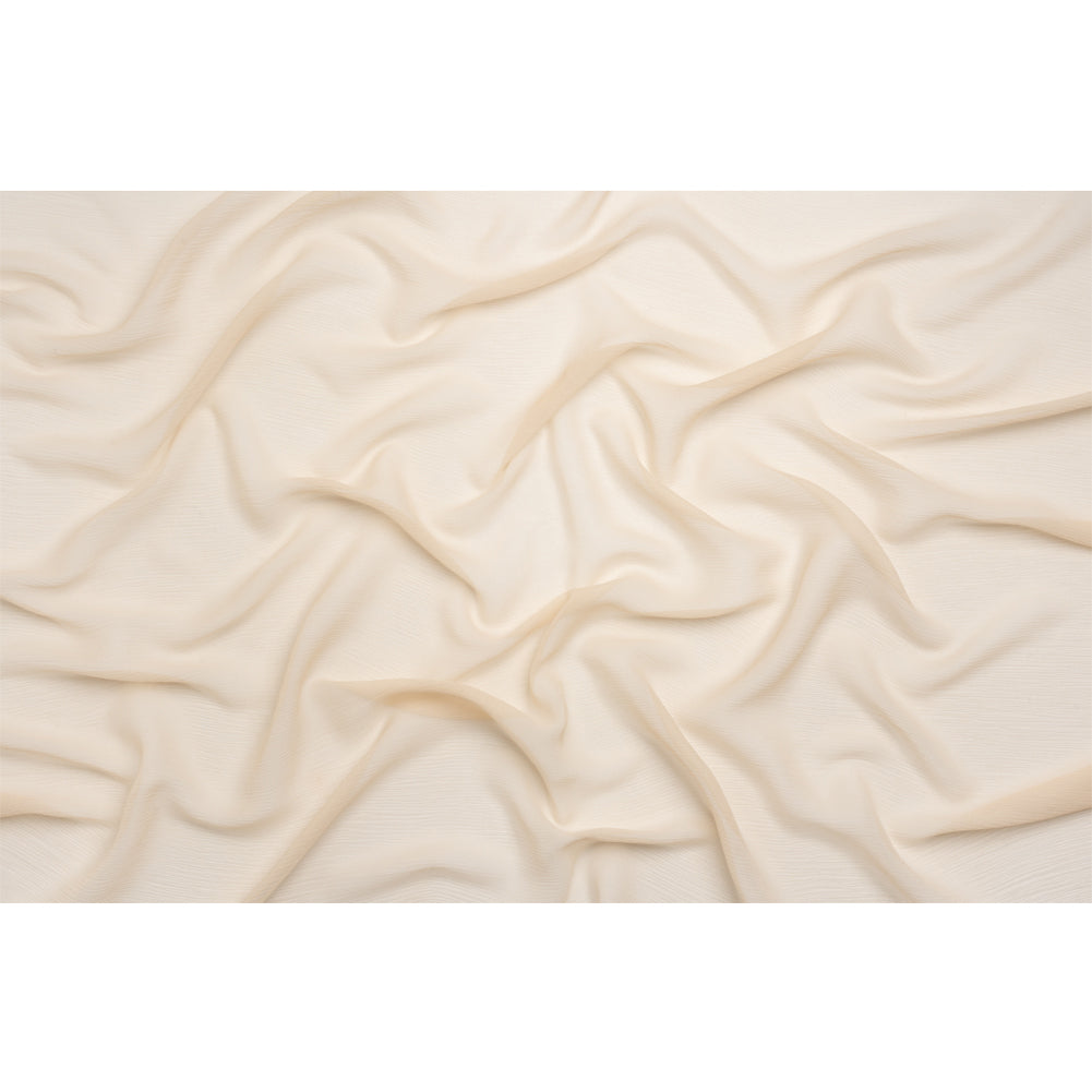 Crinkled Silk Chiffon - Winter Wheat - Premium Collection