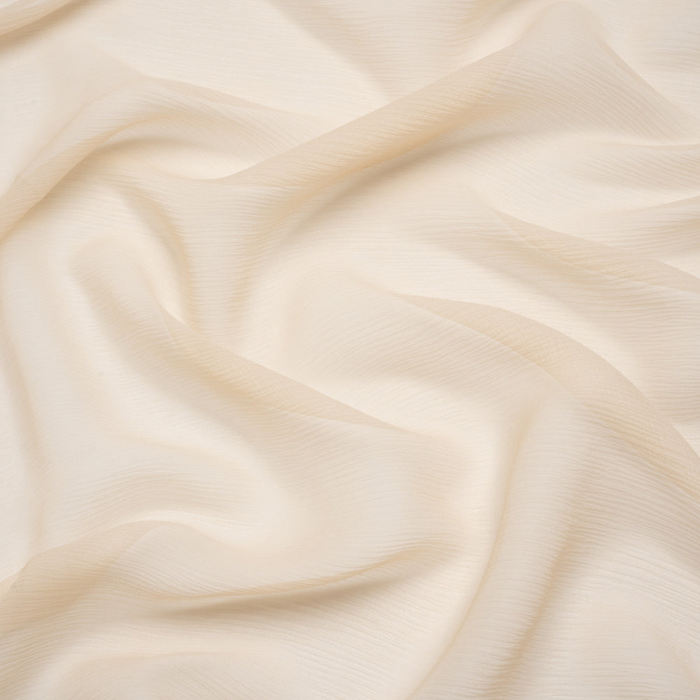 Crinkled Silk Chiffon - Winter Wheat - Premium Collection