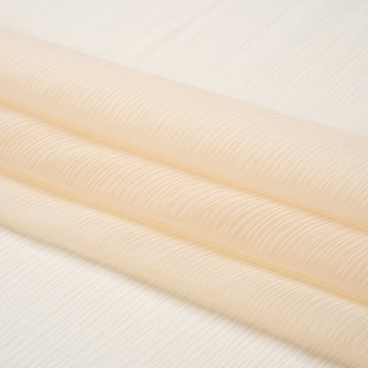 Crinkled Silk Chiffon - Nude - Premium Collection