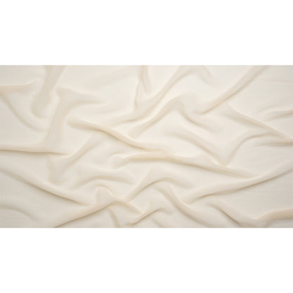 Crinkled Silk Chiffon - Nude - Premium Collection