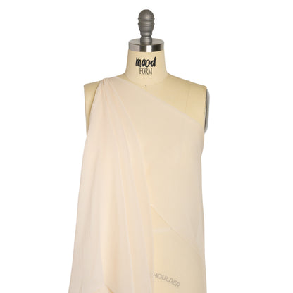 Crinkled Silk Chiffon - Nude - Premium Collection