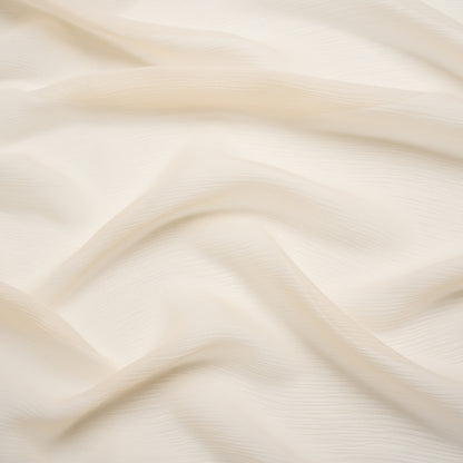Crinkled Silk Chiffon - Nude - Premium Collection