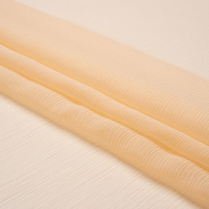 Crinkled Silk Chiffon - Pale Blush - Premium Collection