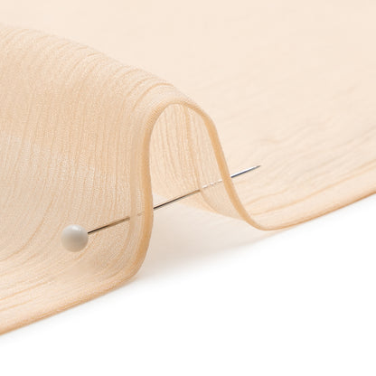 Crinkled Silk Chiffon - Pale Blush - Premium Collection