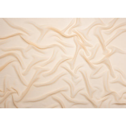 Crinkled Silk Chiffon - Pale Blush - Premium Collection