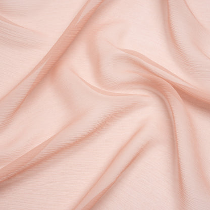 Crinkled Silk Chiffon - Blush - Premium Collection