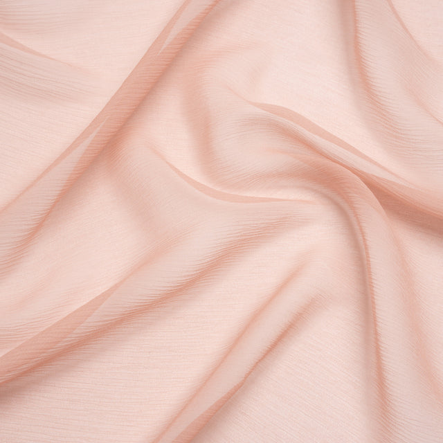 Crinkled Silk Chiffon - Blush - Premium Collection