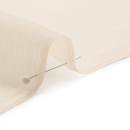 Crinkled Silk Chiffon - Cream Pink - Premium Collection