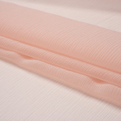 Gasa de seda arrugada - Rosa velada - Colección prémium