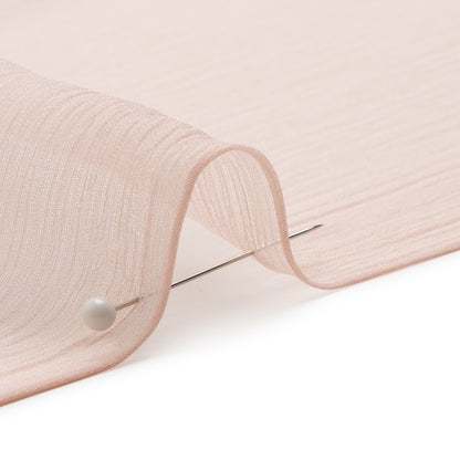 Gasa de seda arrugada - Rosa velada - Colección prémium