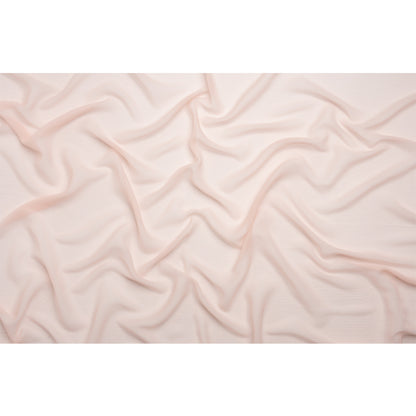 Gasa de seda arrugada - Rosa velada - Colección prémium