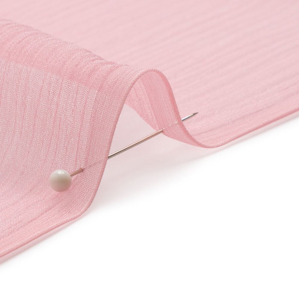 Crinkled Silk Chiffon - Candy Pink - Premium Collection