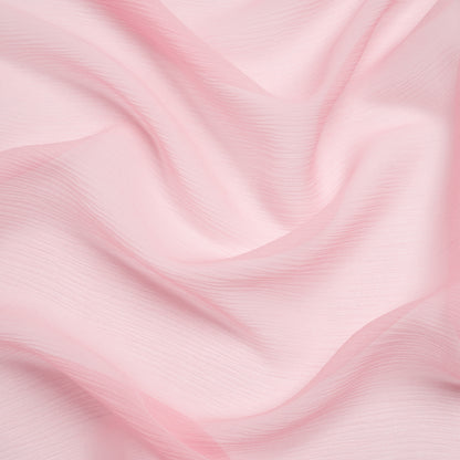 Crinkled Silk Chiffon - Candy Pink - Premium Collection