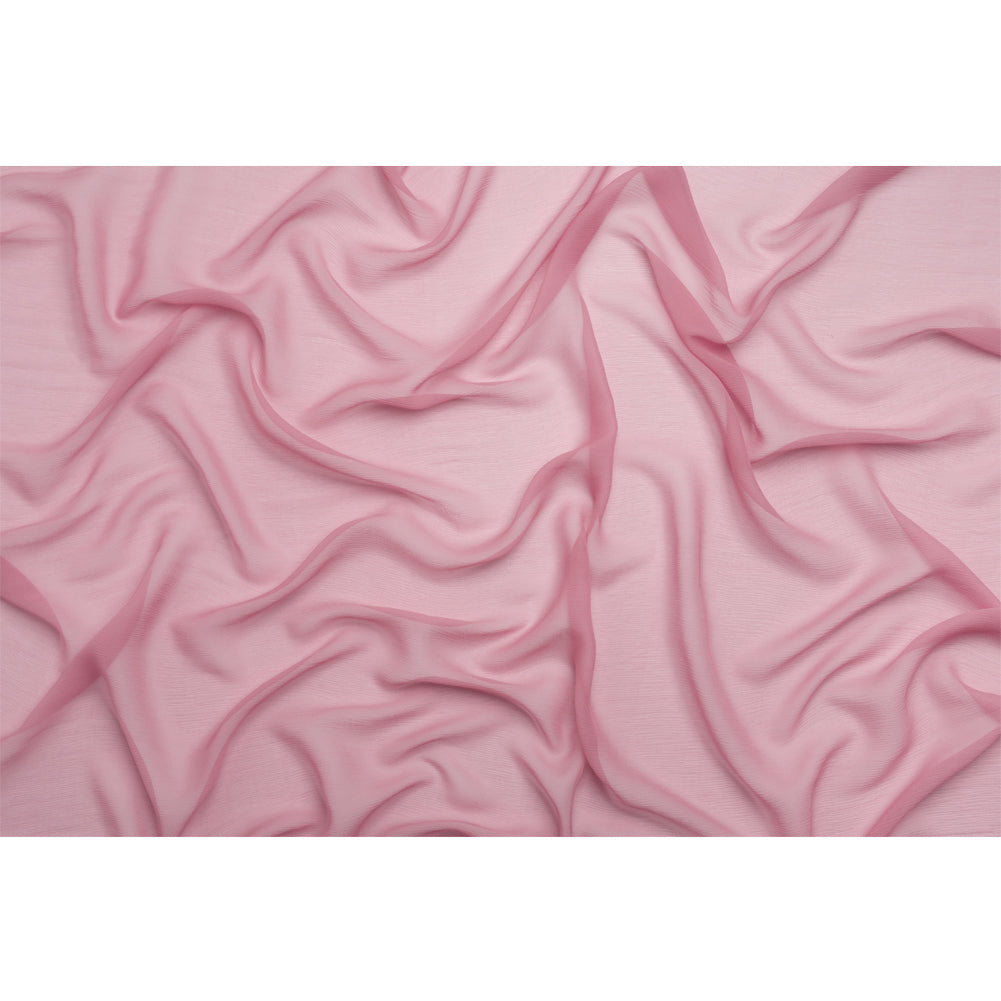 Crinkled Silk Chiffon - Polignac Pink - Premium Collection - Full