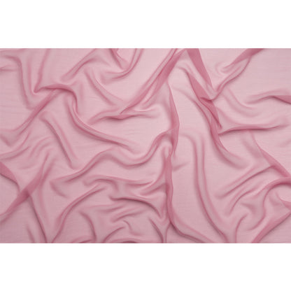 Crinkled Silk Chiffon - Polignac Pink - Premium Collection