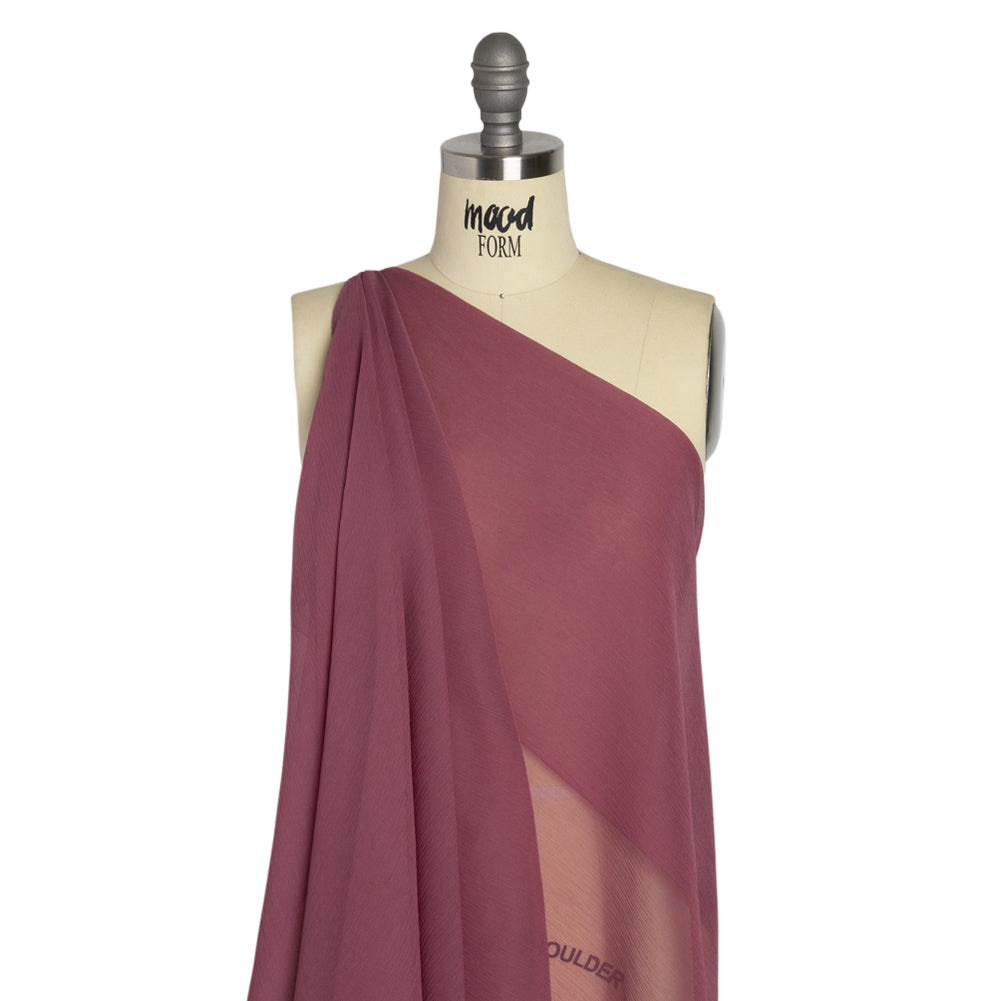 Crinkled Silk Chiffon - Crushed Berry - Premium Collection - Drape