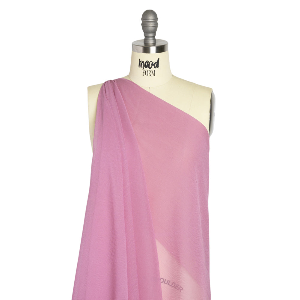Crinkled Silk Chiffon - Regal Orchid - Premium Collection