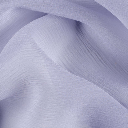 Crinkled Silk Chiffon - Icelandic Blue - Premium Collection