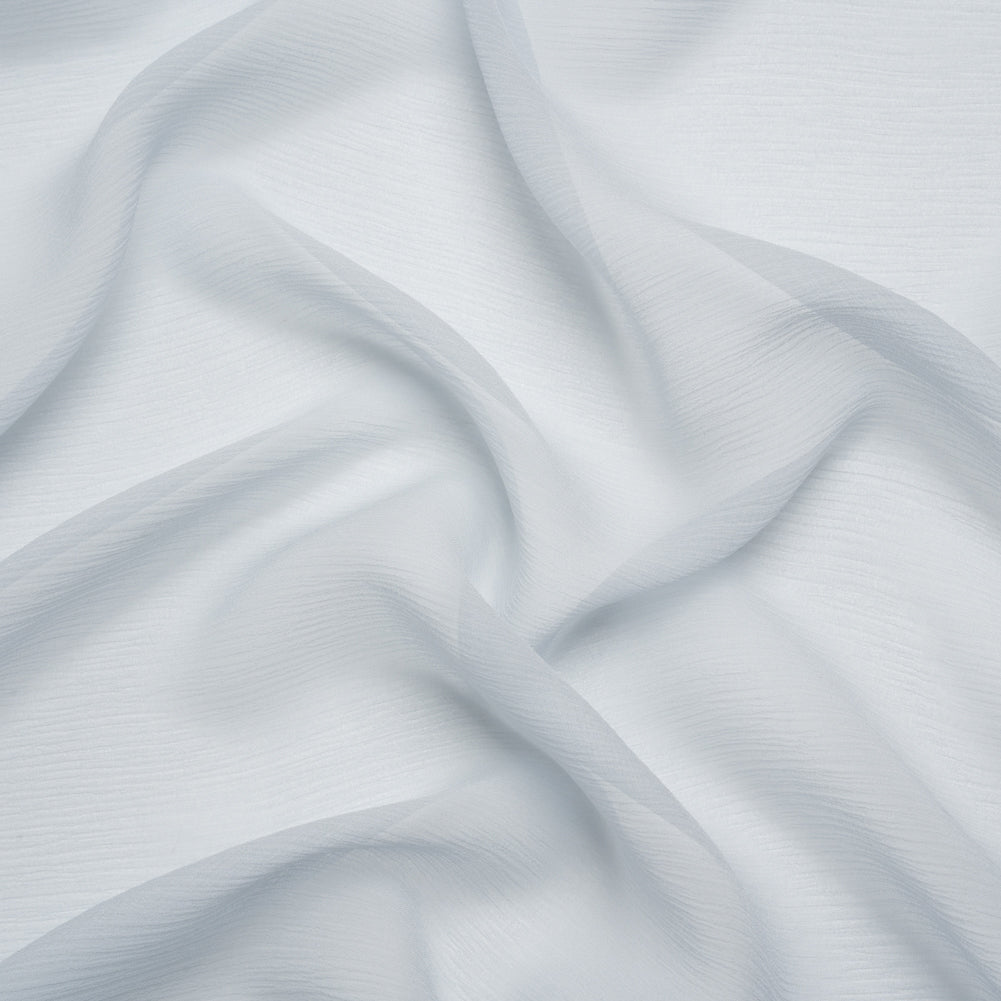 Crinkled Silk Chiffon - Gray Dawn - Premium Collection